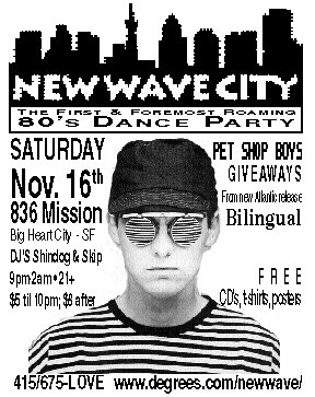 Pet Shop Boys Flyer